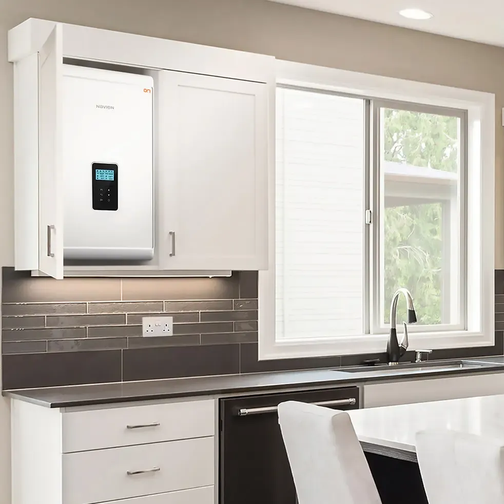 Navien boiler installed in a home